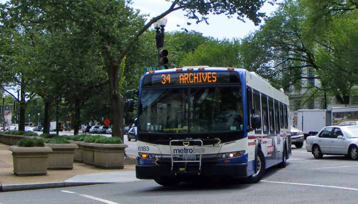 WMATA Metrobus New Flyer DE40LFR 6183